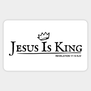 Jesus Is King (with crown) Revelation 17:14 KJV Sticker